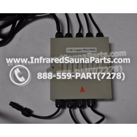 COMPLETE CONTROL POWER BOX 110V / 120V - COMPLETE CONTROL POWER BOX 110V  120V HEATWAVE INFRARED SAUNA WITH 8 HEATER PLUGS v1 1